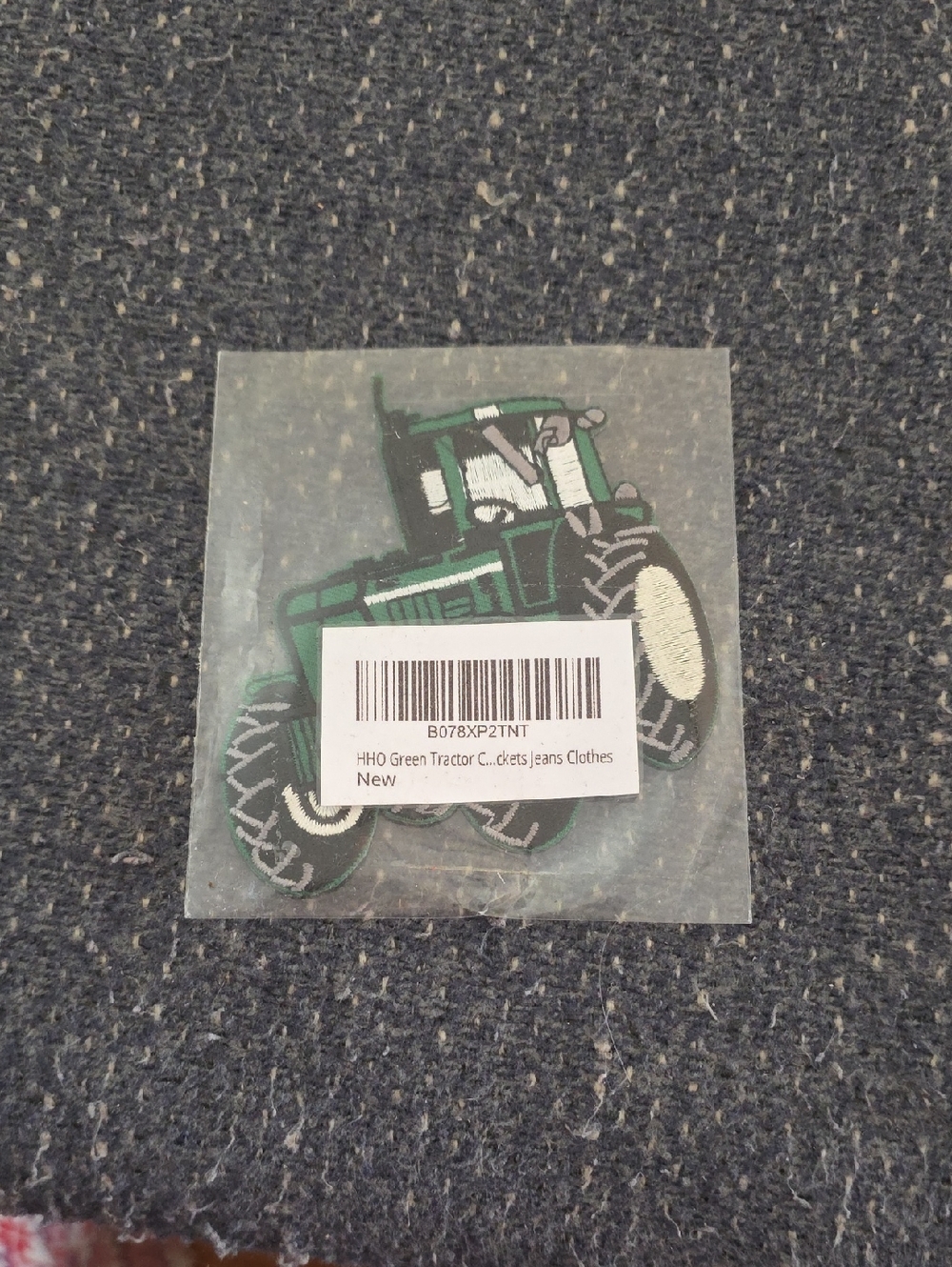 John Deere Green and Black Tractor Patch